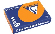 Clairefontaine Kopierpapier Trophée A4, 80 g/m², Neonorange, 500 Blatt