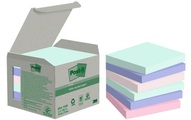 Post-it Recycelte Haftnotizen Sortiert Pastell 76 x 76 mm 100 Blatt 6 Stück