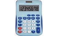 Maul MJ 550 Tischrechner Hellblau Display (Stellen): 8 batteriebetrieben, solarbetrieben (B x H) 155 mm x 11 mm