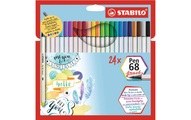 Stabilo, STABILO® Filzstift STABILO® Pen 68 BRUSH 24er im Kartonetui