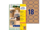 Avery L7103-25 Etiketten 42 x 63 mm Braun 25 Bögen mit 18 Etiketten