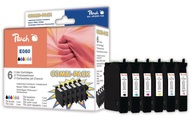 Peach Spar Pack Tintenpatronen kompatibel zu Epson T0801, T0802, T0803, T0804, T0805, T0806