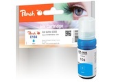Peach Tintenbehälter cyan kompatibel zu Epson C13T00P240, 104 c