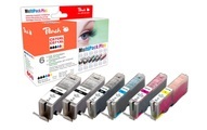Peach Spar Pack Plus Tintenpatronen XL kompatibel zu Canon 2xPGI-570XL, CLI-571XL