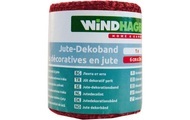 Windhager Jute-Dekoband, rot, Vlies Art