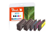 Peach Spar Pack Plus Tintenpatronen kompatibel zu HP No. 711