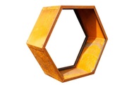 Innovesta, Innovesta Holzregal Corten, Rostbraun, Hexagon