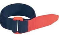 Fastech F101-16-350M Klettband mit Gurt Haft- und Flauschteil (L x B) 350 mm x 16 mm Schwarz, Rot 1 St.