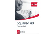 Nobo, Nobo Wandmontierbares Kariertes Flipchart-Papier Perforiert A1 60gsm 40 Blatt