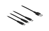 USB Ladekabel 3-in-1 USB-A > Lightning + Micro USB + USB-C