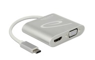 Splitter USB-C > 1x HDMI + 1x VGA, Splitter & Switches