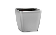 Lechuza - 4er-Set Blumenkästen mit Integriertem Bewässerungssystem Quadro Premium 21 LS - Silber