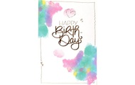 ABC Geburtstagskarte Happy Birthday Aquarell B6