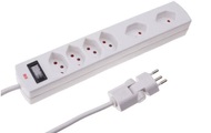 MH Safety-Line, MH Safety-Line 114975 Steckdosenleiste mit Schalter 6fach Weiß