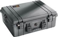 PELI Schutzkoffer aus PP Inhalt 47,1 l, LxBxH 616 x 494 x 220 mm mit Würfelschaumstoff, schwarz