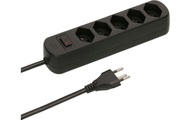 Max Hauri AG 160265 Steckdosen-Verteiler 1 Stück Schwarz CH-Stecker 1 St.