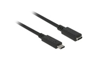 Delock USB 3.1 (Gen 1) Verlängerungskabel [1x USB-C™ Stecker - 1x USB-C™ Buchse] 2 m Schwarz
