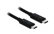 Delock USB Anschlusskabel [1x USB-C™ Stecker - 1x USB-C™ Stecker] 0.5 m Schwarz