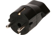 Max Hauri Reiseadapter Schuko ? T23 Schwarz Reise- Adapterstecker