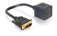 DeLock 2-Port Signalsplitter DVI-D - HDMI