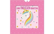 Susy Card Geburtstagskarte Einhorn 15 x 15 cm