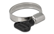 Delock Schlauchschellen-Set 25-40 mm, Schwarz 10 Stück