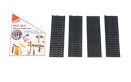 Fastech 920-330-Bag Klettband zum Aufkleben Pilzkopf (L x B) 80 mm x 25 mm Schwarz 4 St.