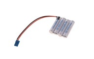 Akkupack 4x Micro (AAA) Kabel, Stecker NiMH Panasonic eneloop Reihe F1x4 4.8 V 750 mAh