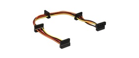 Delock, Kabel SATA 15-Pin Stecker > 4x SATA 15-Pin Buchse