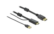 DeLock 85965 - HDMI zu DisplayPort Kabel 4K 30 Hz - 3 m