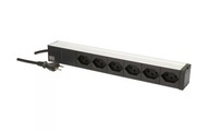Steckdosenleiste mit Schalter Silber, Schwarz Bachmann 107742