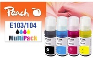 Peach Spar Pack Tintenpatronen kompatibel zu 104, T00P1, T00P2, T00P3, T00P4