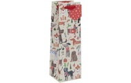 Cart Flaschentasche Christmas Bow Wow 110 x 340 x 100 mm
