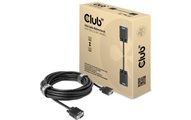 club3D VGA Anschlusskabel VGA 15pol. Stecker, VGA 15pol. Stecker 10 m Schwarz CAC-1710 schraubbar, vergoldete