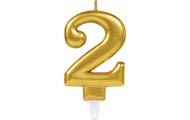 undefined, Zahlenkerze 2 gold