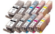 Peach 10er-Pack Tintenpatronen, XL-Ergiebigkeit, kompatibel zu Canon PGI-525, CLI-526