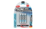 Ansmann maxE Dect Micro AAA 800mAh - Batterie (Silber)