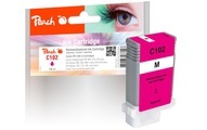 Peach XL-Tintenpatrone magenta kompatibel zu Canon PFI-102M