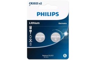 Philips Minicells CR2025P2 - batterie - CR2025 - Li x 2