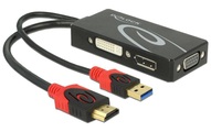 DeLock HDMI zu DVI/VGA/DP Adapter, 4K, 30hz