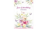 Susy Card Geburtstagskarte Blumengesteck 11 x 17 cm