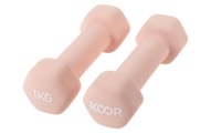 KOOR Kurzhantel-Set 1 kg, Caramel
