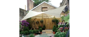 Perel Sonnensegel 360 cm, Viereck, Tiefe