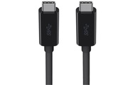 Belkin USB 3.0 Anschlusskabel [1x USB 3.0 Stecker C - 1x USB 3.0 Stecker C] 2 m Schwarz