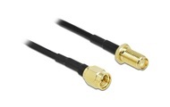 DeLOCK - Antennenkabel - SMA (S) bis SMA (R) - 7.5 m - Koax - Schwarz