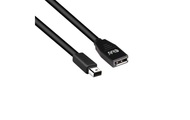 club3D DisplayPort Anschlusskabel [1x Mini-DisplayPort Stecker - 1x DisplayPort Buchse] 1 m Schwarz