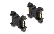Delock, Delock Adapter mit Schraubanschluss HDMI - HDMI