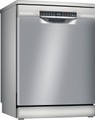 Bosch Serie 4, Freistehender Geschirrspüler, 60 cm, Silver Inox, SMS4HTI31E