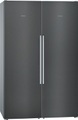 Siemens Set aus Eintür-Kühlschrank und Eintür-Gefrierschrank , GS36NAXEP + KS36VAXEP + KS39ZAX00