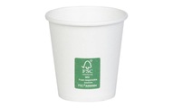 Furber Einwegbecher 90 ml 50 Stück Einweggeschirr Weiss